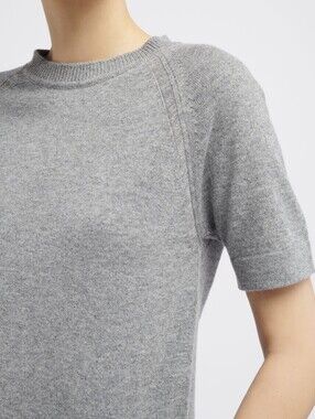 Philosophy Cashmere Heather Gray Zip-Back Top